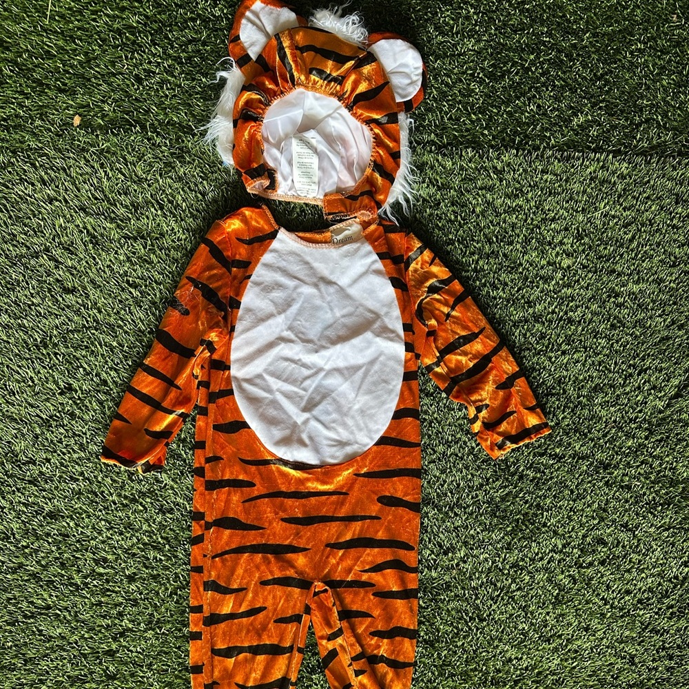 Kids Orange Tiger Costume